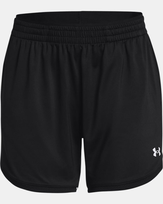 Women's UA Knit Mid-Length Shorts, Black, pdpMainDesktop image number 4